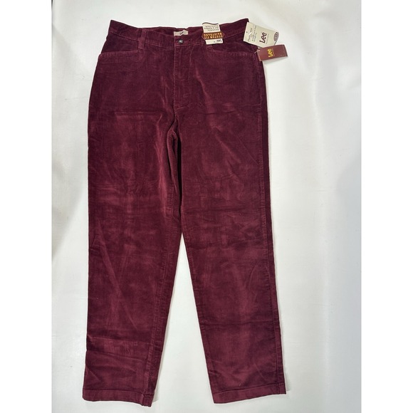 Lee Pants - Lee Corduroy Pants Women's Rosewood Size 14 M Vintage NWT Y2K Straight